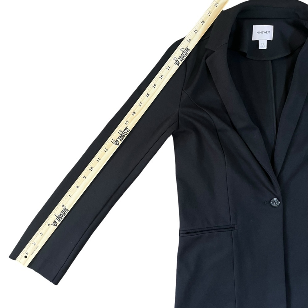 Nine West Ponte Knit Single-button blazer size M - Picture 12 of 13